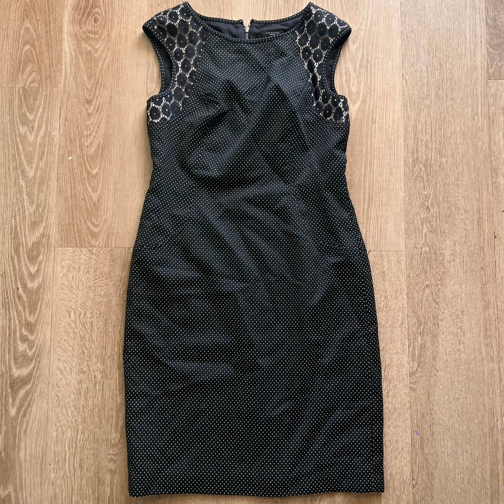 Ann Taylor Black Midi Dress
